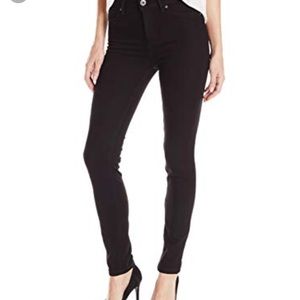 DL 1961 Black high rise skinny jeans